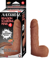 Natural Real Skin Waterproof Squirting Penis Brown Toy Adult Beige Dongs Squirting